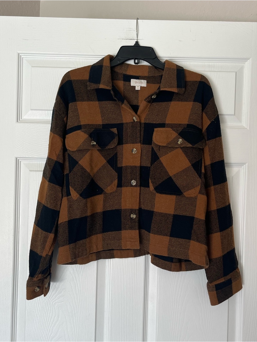 Brixton Button Down Plaid Shirt Jacket